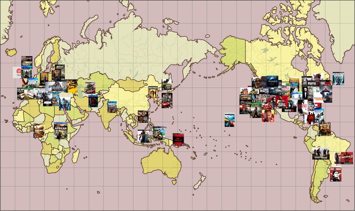 【特集】さぁ出かけよう！世界地図で見るオープンワールドゲーム早見表