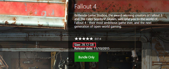 Xbox One版『Fallout 4』のファイルサイズは『FO3』より約5倍増
