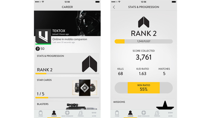 『STAR WARS バトルフロント』コンパニオンアプリのディテールが公開―ベータテストで体験可能