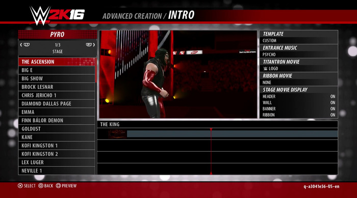 クリエイト機能を紹介する『WWE 2K16』最新映像―ディーバ、王座ベルト、ショーも！