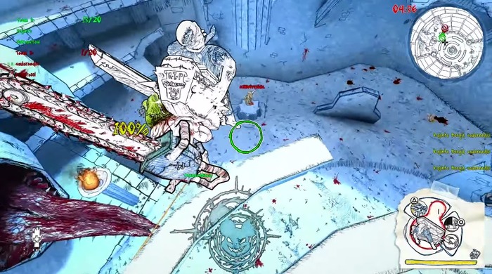 ジャッフェ節炸裂！PS4向けシューター『Drawn to Death』新たなテストプレイ映像