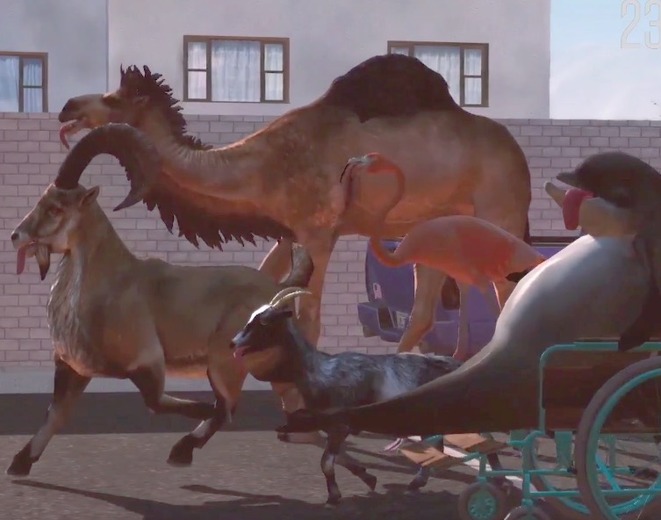 【TGA 15】ラクダやイルカも登場！『Goat Simulator』新DLCがアナウンス