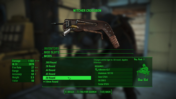 『Fallout 4』に『The Witcher 3』主人公ゲラルトの装備を追加するModが登場！