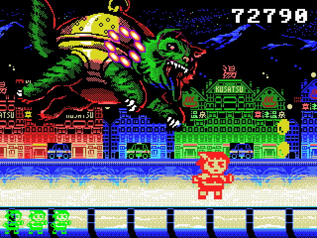 異色のレトロ風STG『群馬県から来た少女・改』PC版がSteam Greenlightに登録！