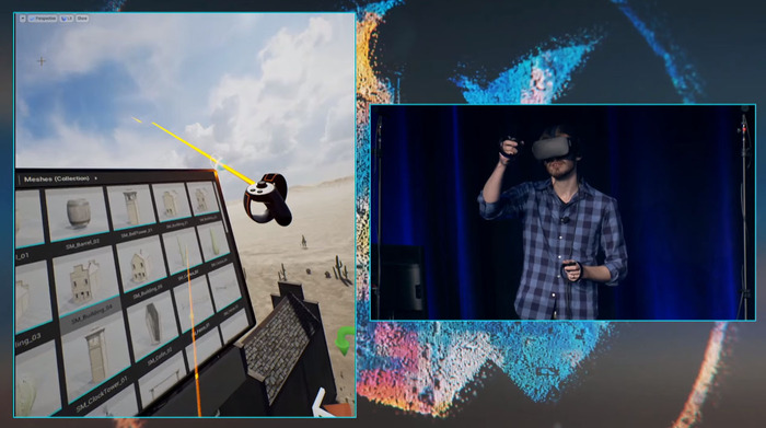 VRでミニチュアを弄るようにマップを作成！「Unreal Engine 4」VRエディターデモ映像