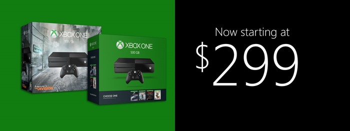 海外版Xbox One本体が50ドル値下げ、299ドルの特別価格に