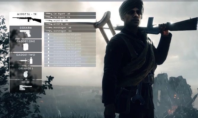 『Battlefield 1』各クラス出撃画面のプレイ映像―気になるガジェットの詳細も
