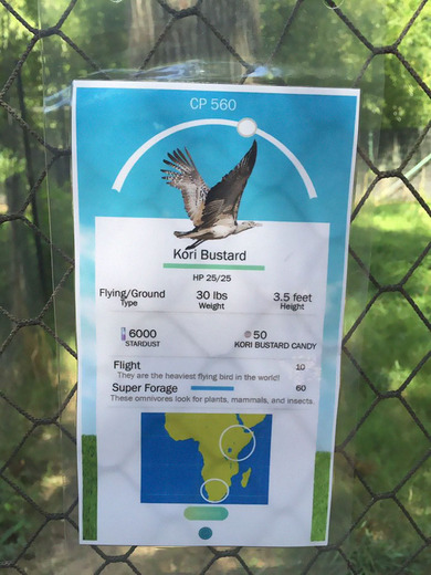 米動物園、実際の動物に『ポケモンGO』風のユニークな説明看板を作成