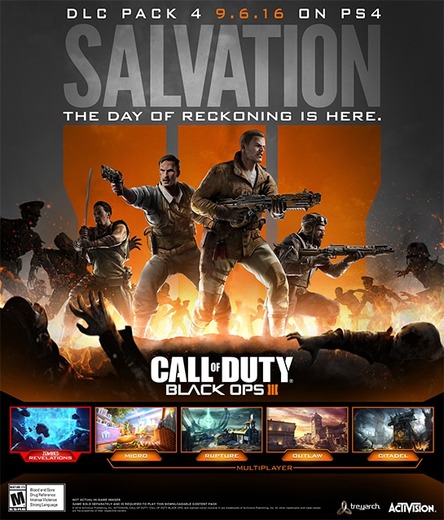 『CoD ブラックオプスIII』PS4向け第4弾DLC「Salvation」が国内で9月7日配信！