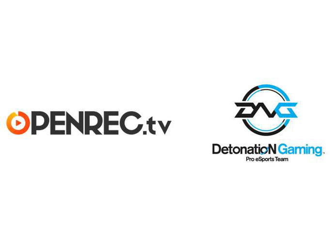 CyberZがDetonatioN Gamingとのスポンサー契約に合意、OPENREC.tvでのゲーム配信は9月からスタート