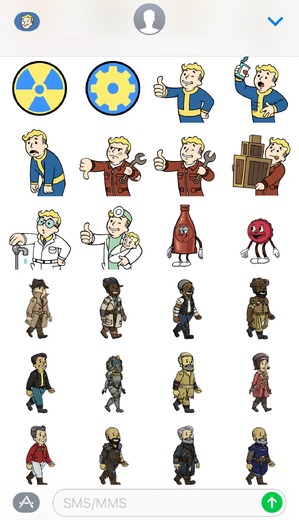 iMessage用『Fallout Shelter』ステッカーが配信、Vault Boyなど90種以上のキャラクターがお出迎え