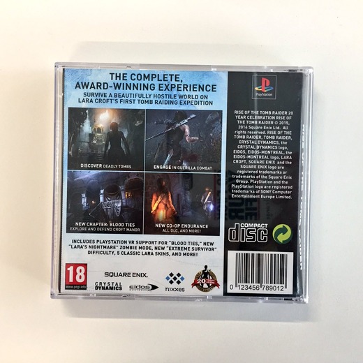 『ライズ オブ ザ トゥームレイダー』の「PS1風」パッケージが配布！―海外メディア向けに