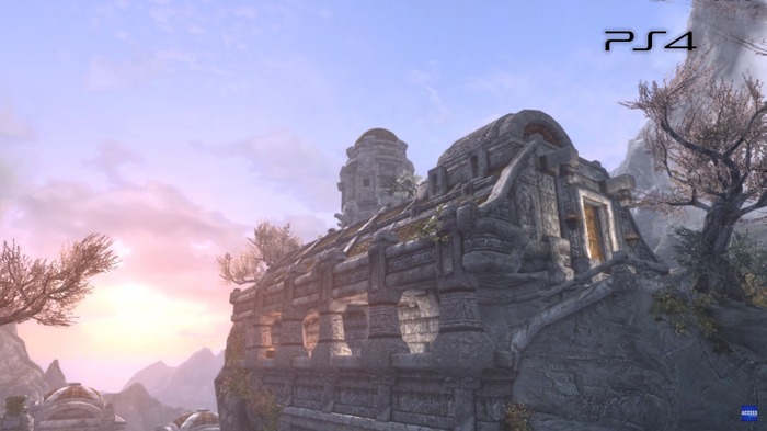 『The Elder Scrolls V: Skyrim Special Edition』PS4/PS3の画質比較動画