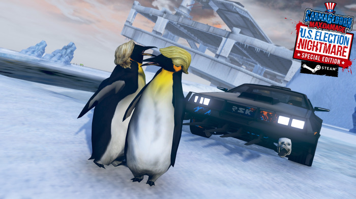 残虐レースゲー『Carmageddon: Max Damage』のPC版が配信開始!―あの米大統領候補も登場…?