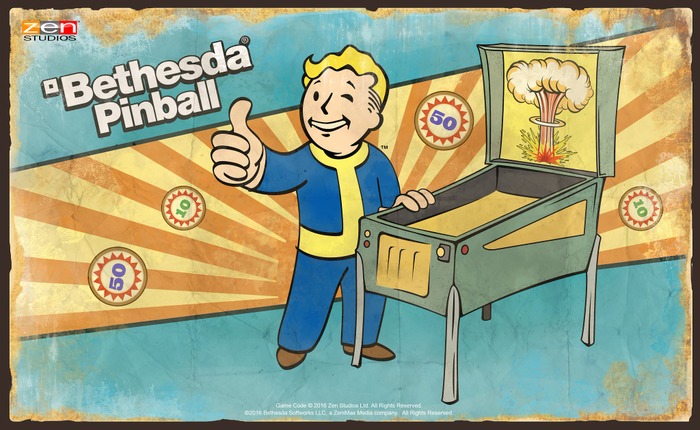 『Bethesda Pinball』イメージが告知―『Fallout』のピンボール台が来る！？