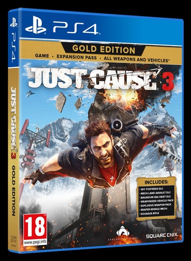 DLC全部入りの『Just Cause 3 Gold Edition』が海外発表―4月発売へ