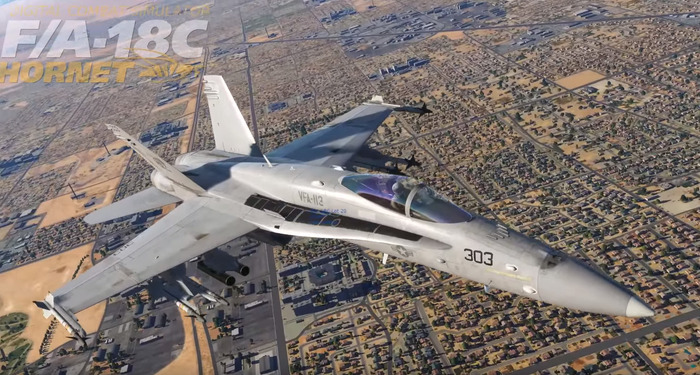 フライトシム『DCS: F/A-18C』プレイ映像！―米海軍機がついに現れる