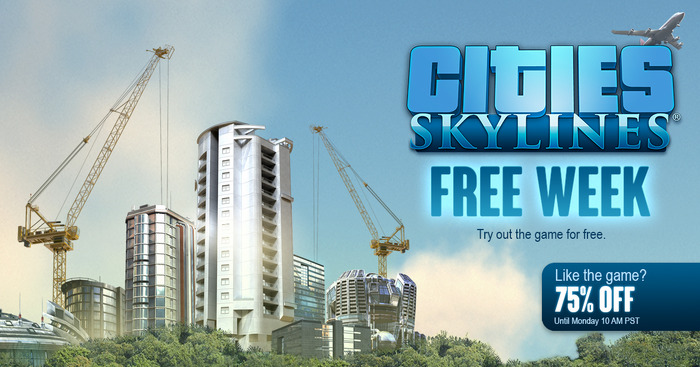 名作街づくりシム『Cities: Skylines』Steamフリーウィークエンドで期間限定の無料配信
