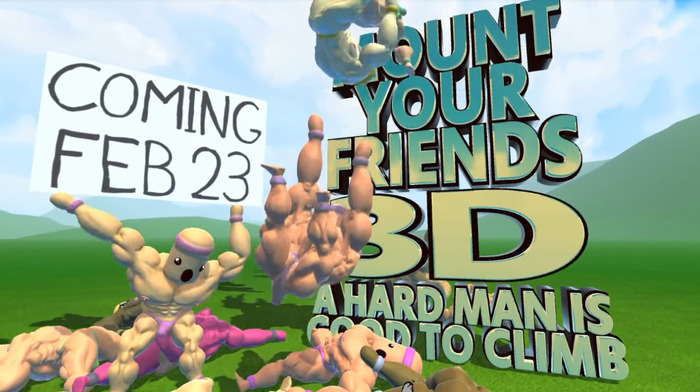 筋肉モリモリマッチョマンタワー新作『Mount Your Friends 3D』2月23日配信開始！