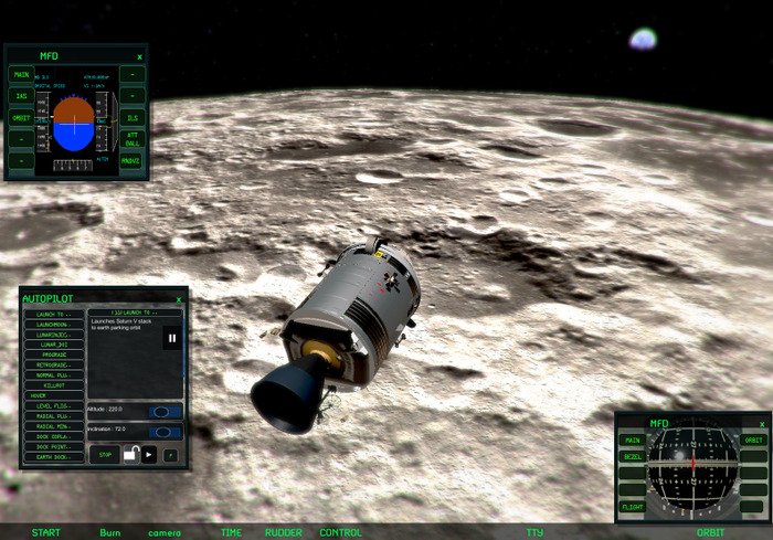 宇宙船シム『Space Simulator』Steam早期アクセス開始―アポロで月まで飛んでいこう！