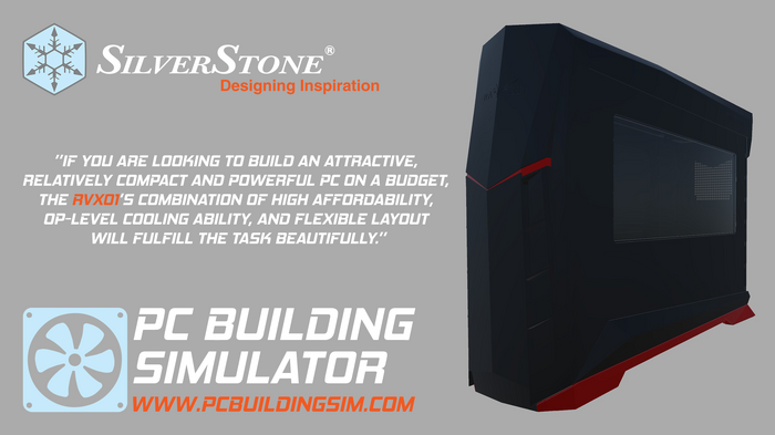 『PC Building Simulator』が台湾のPCパーツメーカーSilverStoneと提携！