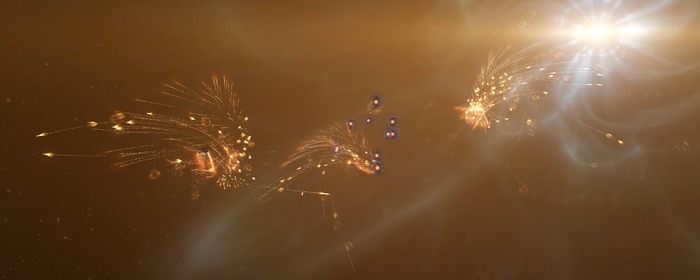 『EVE Online』プレイヤー達がビーコンの光で「銀河」を作り故ホーキング博士を追悼