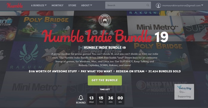 『SUPERHOT』『SOMA』など名インディー作品が手に入る「Humble Indie Bundle 19」開始！