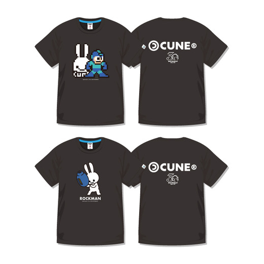 CUNE×『ロックマン』が30周年記念でコラボ！―ウサギがロックバスターを装備したTシャツも