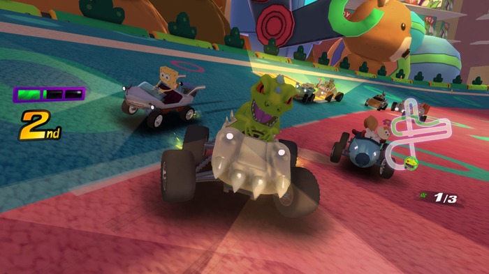 マリカー風レーシング『Nickelodeon Kart Racers』発表―あのカートゥーンキャラが大暴れ！
