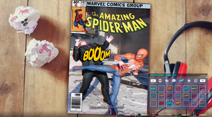 『Marvel's Spider-Man』海外向けフォトモードトレイラー！自分だけのコミックも作れちゃう？