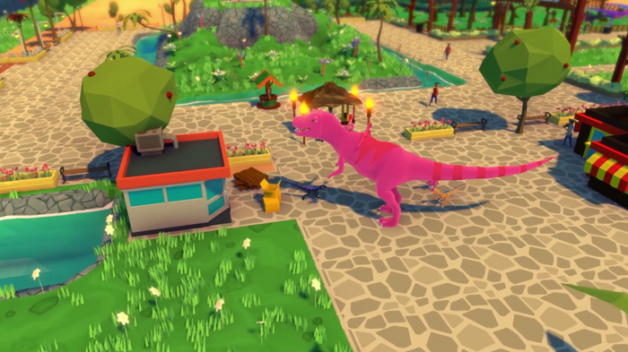 見た目“は”かわいい恐竜テーマパークシム『Parkasaurus』早期アクセス開始！―中身は本格、人も食べられます