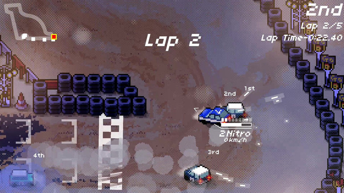 2Dドットレーシング『Super Pixel Racers』海外向けに10月31日発売決定―天候の表現や自動生成コースも