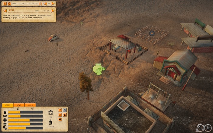 世紀末街づくりシミュ『Atomic Society』をプレイ！核戦争後の荒廃した大地で、君は生き残れるか