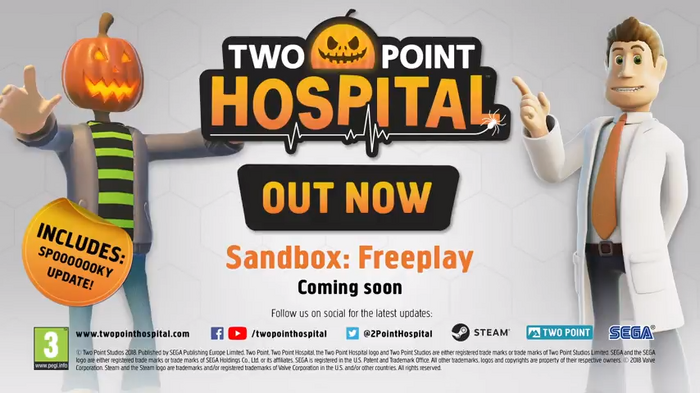 コミカルな病院運営シム『Two Point Hospital』サンドボックスモードの近日実装を発表！