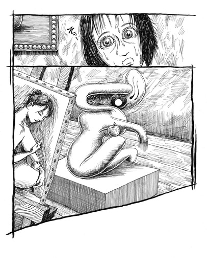 【ホラーゲーム漫画】『Early Access』第10話「待ち受ける若い女、裸婦」