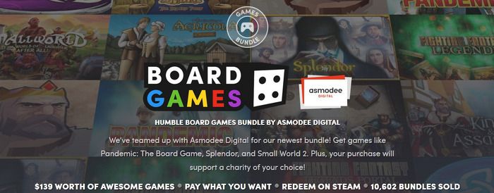 「Humble Board Games Bundle」開催―『アグリコラ』『ファイティング・ファンタジー』など日本語収録作含む