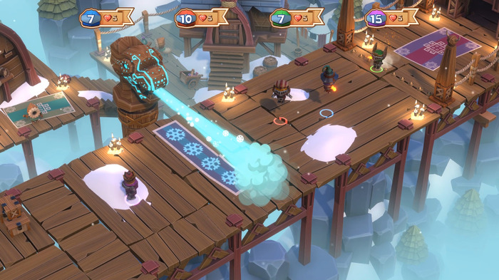 4人対戦障害物競争『Big Crown: Showdown』12月15日発売決定！―はちゃめちゃコースで対戦相手を弾き出そう