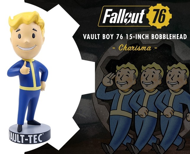 『Fallout 76』全長38cmのVault-boyボブルヘッドが海外で発売、通常版より3倍巨大なメガサイズ！