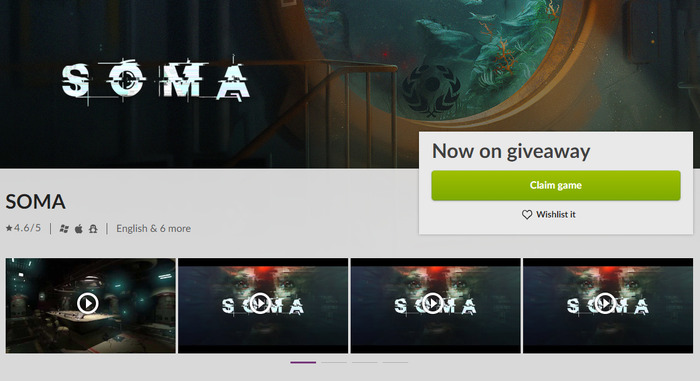 GOG.comにて『SOMA』が期間限定無料配布！『Amnesia』開発元の高評価Sci-Fiホラー