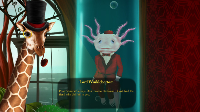 紳士キリンが謎を解く殺人ミステリー『Lord Winklebottom Investigates』Kickstarter開始！