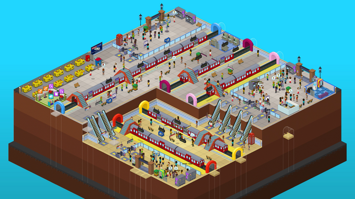 大混雑地下鉄シム『Overcrowd: A Commute 'Em Up』早期アクセス開始―効率的な駅を設計して通勤ラッシュを乗り切れ