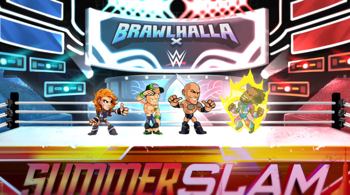 格闘アクション『Brawlhalla』が米プロレス団体「WWE」とコラボ！ ロック様や女子王者ベッキー・リンチら参戦