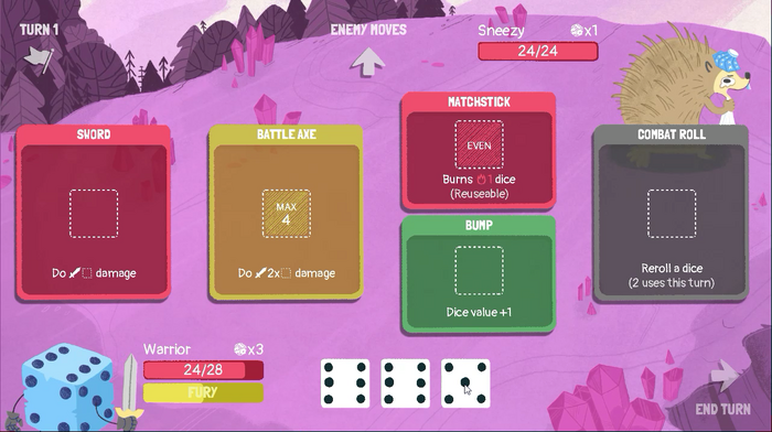 ローグライクダイスゲーム『Dicey Dungeons』プレイレポート！勝負を決めるのは運か、それとも戦略か