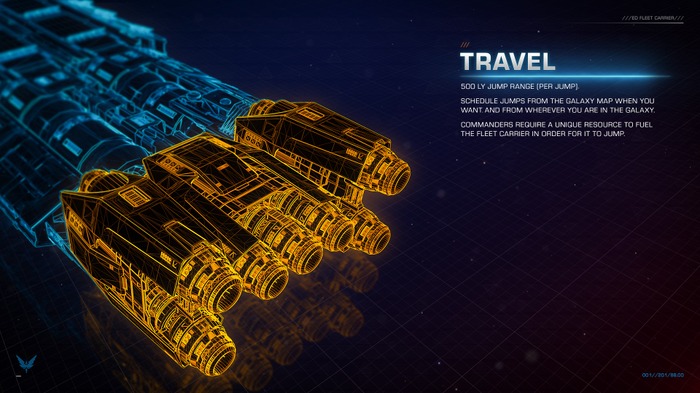 宇宙MMO『Elite Dangerous』12月実装の空母「Fleet Carrier」紹介映像―ロードアウトや艦載数など