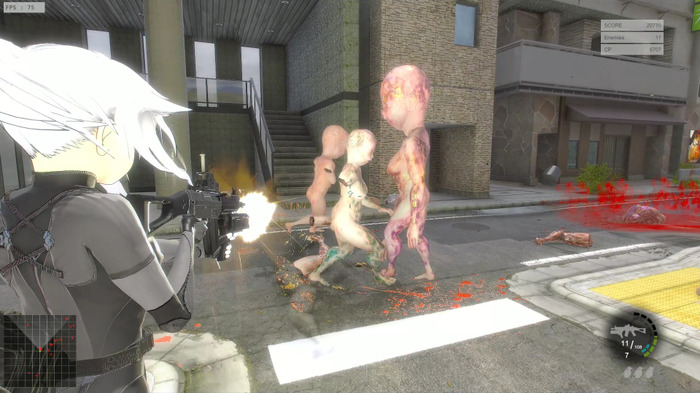 ウェーブ式美少女シューター『Eliminatorカエデさん』Steam版配信開始―グロテスクな生き物たちからひたすら生き残れ、日本語対応