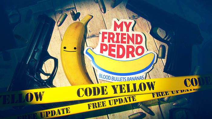 『My Friend Pedro』巨大頭やシネマティックカメラ、無限弾薬などを追加する「Code Yellow Update」配信