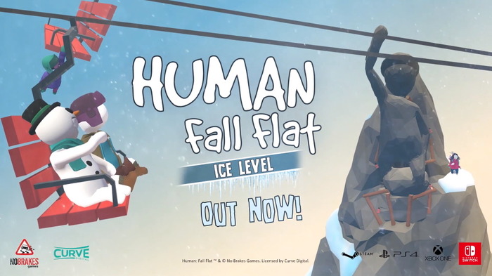 ふにゃふにゃパズルACT『Human: Fall Flat』新ステージ「Ice Level」配信が順次開始