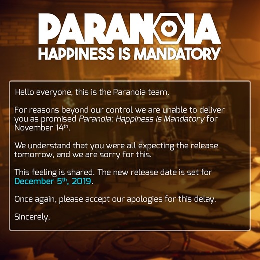 人気TRPG原作のディストピアRPG『Paranoia: Happiness is Mandatory』またもや発売延期に