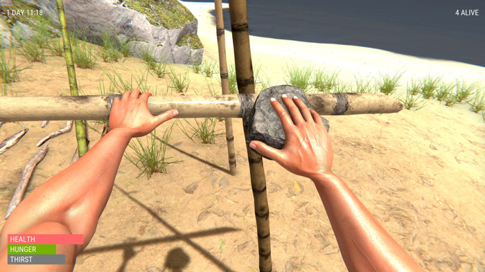 あの「手シム」が無人島サバイバルに！『Hand Simulator: Survival』12月にSteam配信