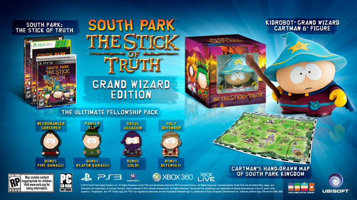サウスパークゲーム新作『South Park: The Stick of Truth』の発売日が決定、特典付き限定版も発表
